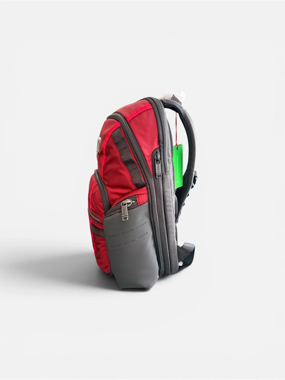 TUMI Alpha Bravo Navigation Backpack Black Red- Rare Find